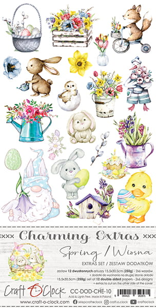 CHARMING EXTRAS SPRING/EASTER EXTRAS SET BY CRAFT O'CLOCK