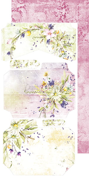 SUMMER FLOWERS ALBUM/JOURNAL EXTRAS SET BY CRAFT O'CLOCK