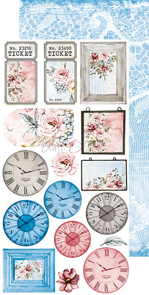 FLOWER FIESTA ALBUM/JOURNAL EXTRAS SET BY CRAFT O'CLOCK