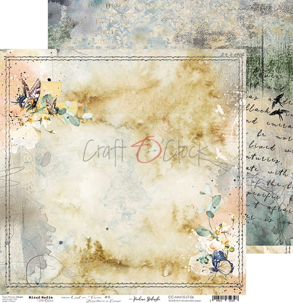 LOST IN TIME 12" X 12" SET OF PAPERS - CRAFT O'CLOCK