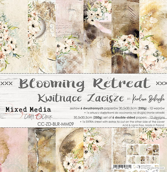 BLOOMING RETREAT 12" X 12" SET OF PAPERS