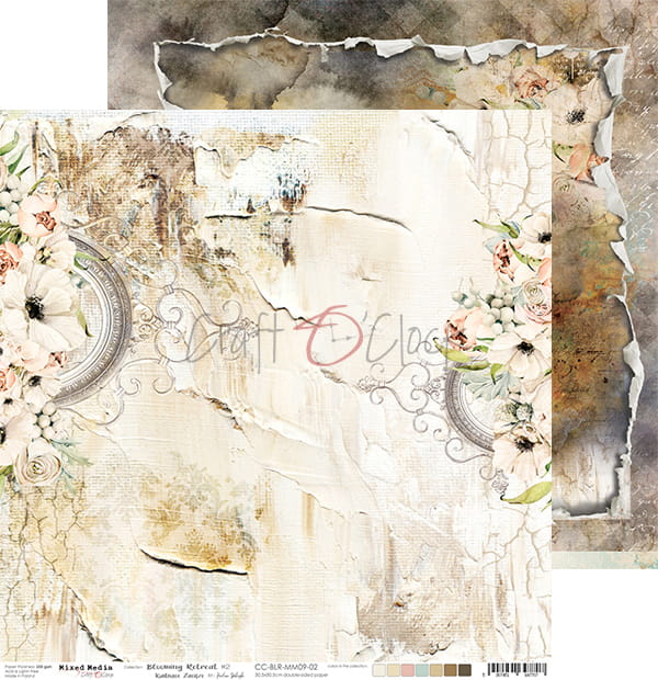 BLOOMING RETREAT 12" X 12" SET OF PAPERS
