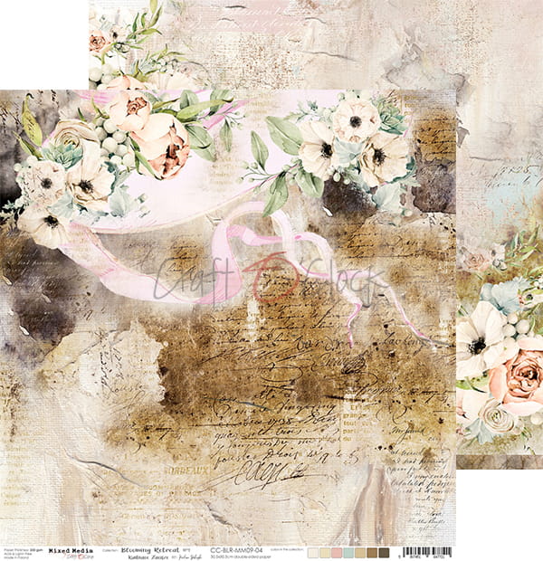 BLOOMING RETREAT 12" X 12" SET OF PAPERS