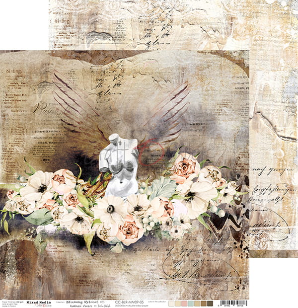 BLOOMING RETREAT 12" X 12" SET OF PAPERS