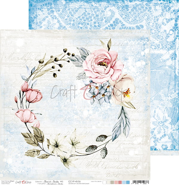 FLOWER FIESTA 12" X 12" SET OF PAPERS