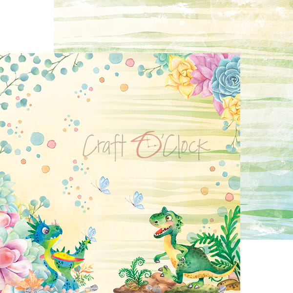 DINO ADVENTURES 6" X 6" SET OF PAPERS