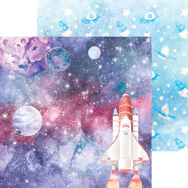 COSMIC ADVENTURES 8" X 8" MINI SET OF PAPERS