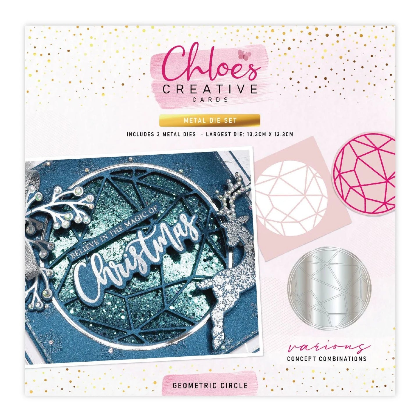 CHLOES CREATIVE CARDS METAL DIE SET - GEOMETRIC CIRCLE