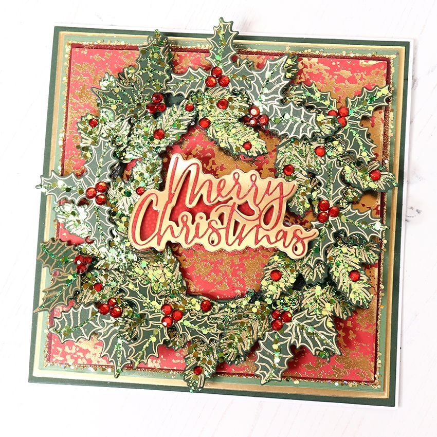 CHLOES CREATIVE CARDS DIE & STAMP SET - WINTER FOLIAGE