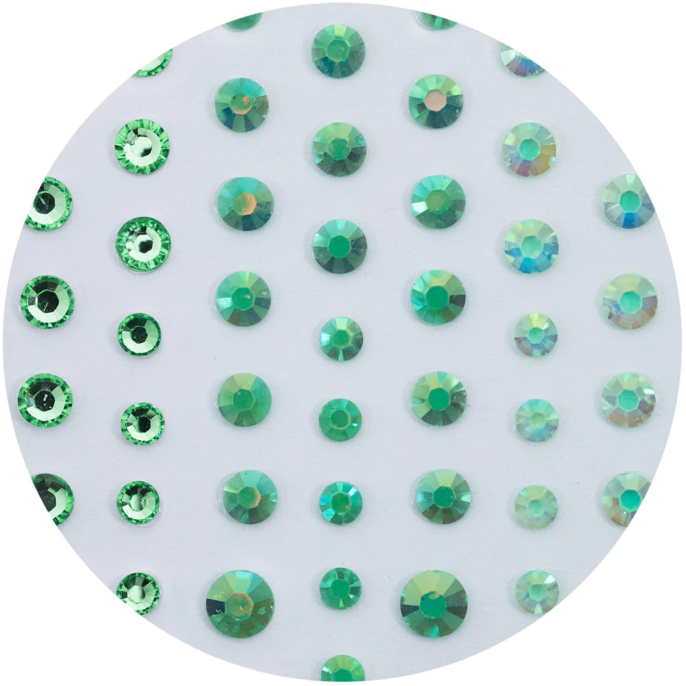 CHLOES CREATIVE CARDS SELF ADHESIVE SPARKLES - GLORIOUS GREENS