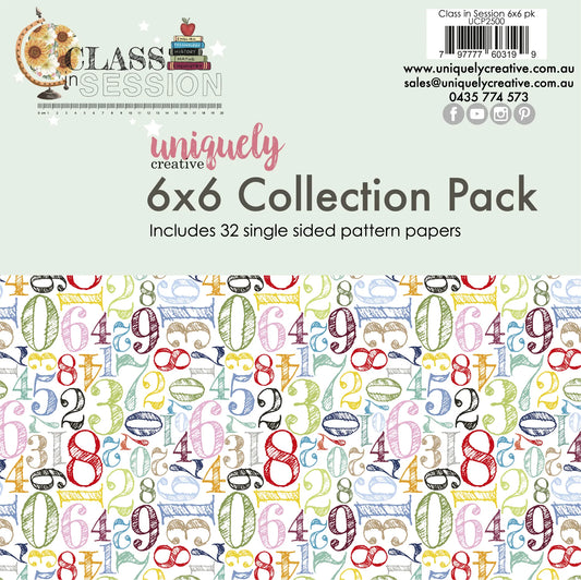 CLASS IN SESSION 6" x 6" COLLECTION PACK BY UNIQUELY CREATIVE