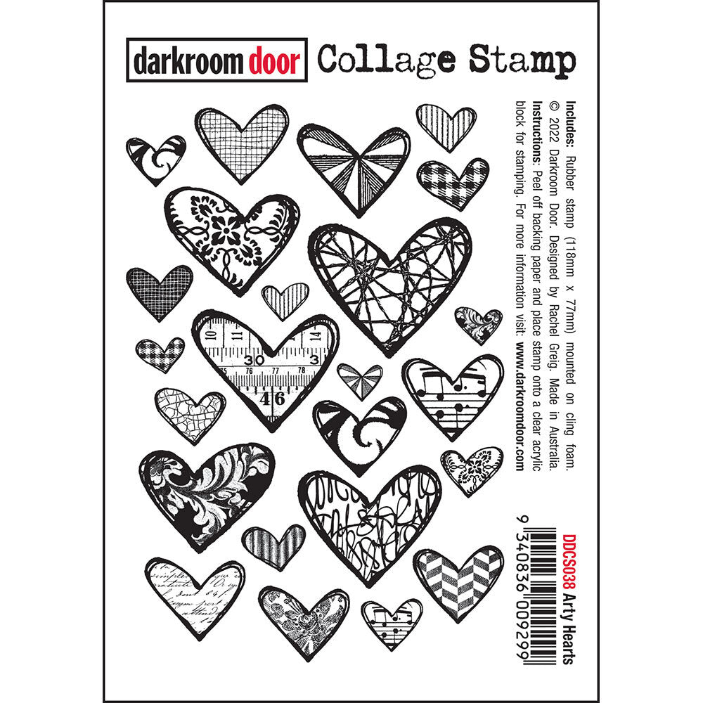 ARTY HEARTS COLLAGE STAMP - DARKROOM DOOR