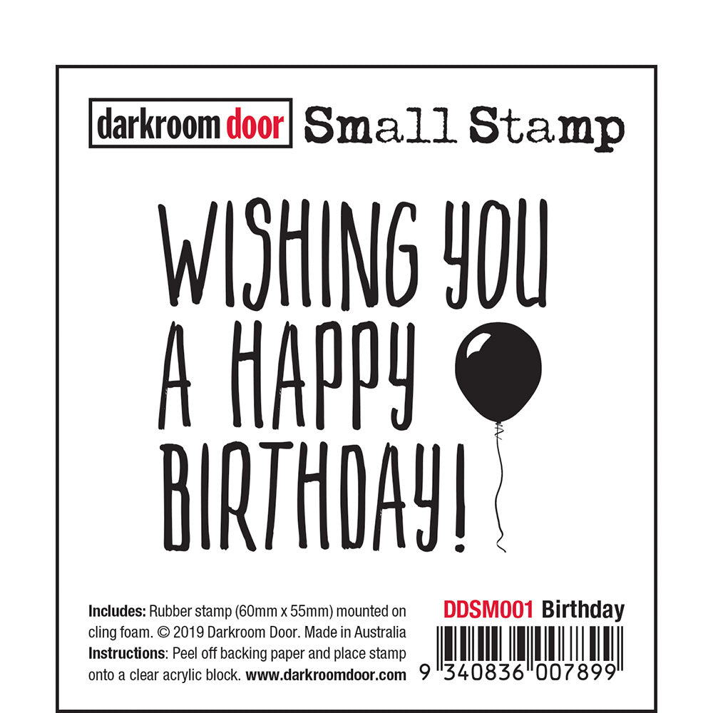 SMALL STAMP - BIRTHDAY - DARKROOM DOOR