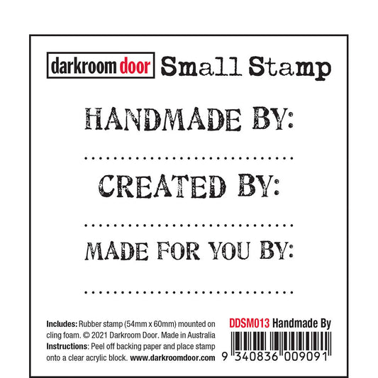 SMALL STAMP - HANDMADE BY - DARKROOM DOOR