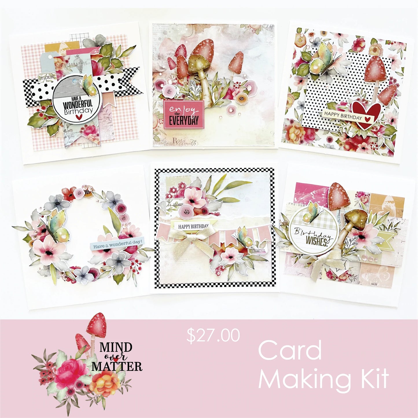 MIND OVER MATTER CARD MAKING KIT BY UNIQUELY CREATIVE