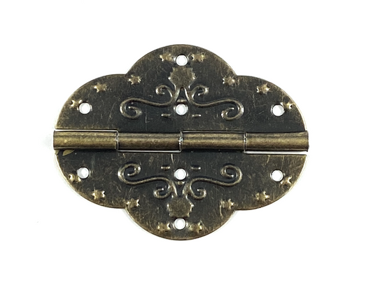 DECORATIVE SCALLOP HINGE - DARK BRONZE