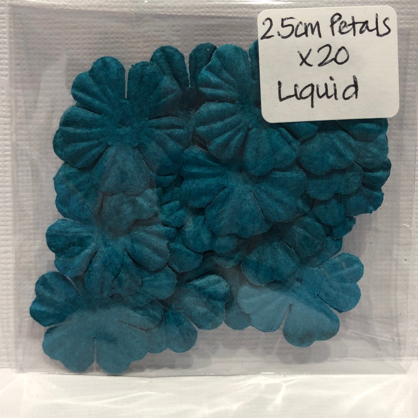 LIQUID 2.5CM PETALS - 20 PACK - GREEN TARA