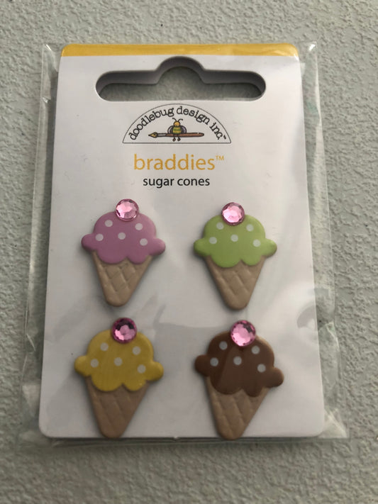 SUGAR CONES BRADDIES BY DOODLEBUG DESIGN INC