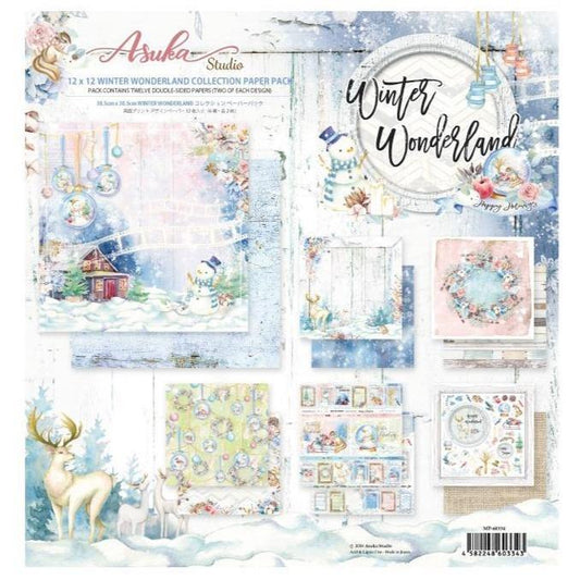 WINTER WONDERLAND 12" X 12" COLLECTION PAPER PACK BY ASUKA STUDIO