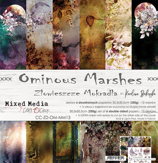 OMINOUS MARSHES 12" X 12" SET OF PAPERS - CRAFT O'CLOCK