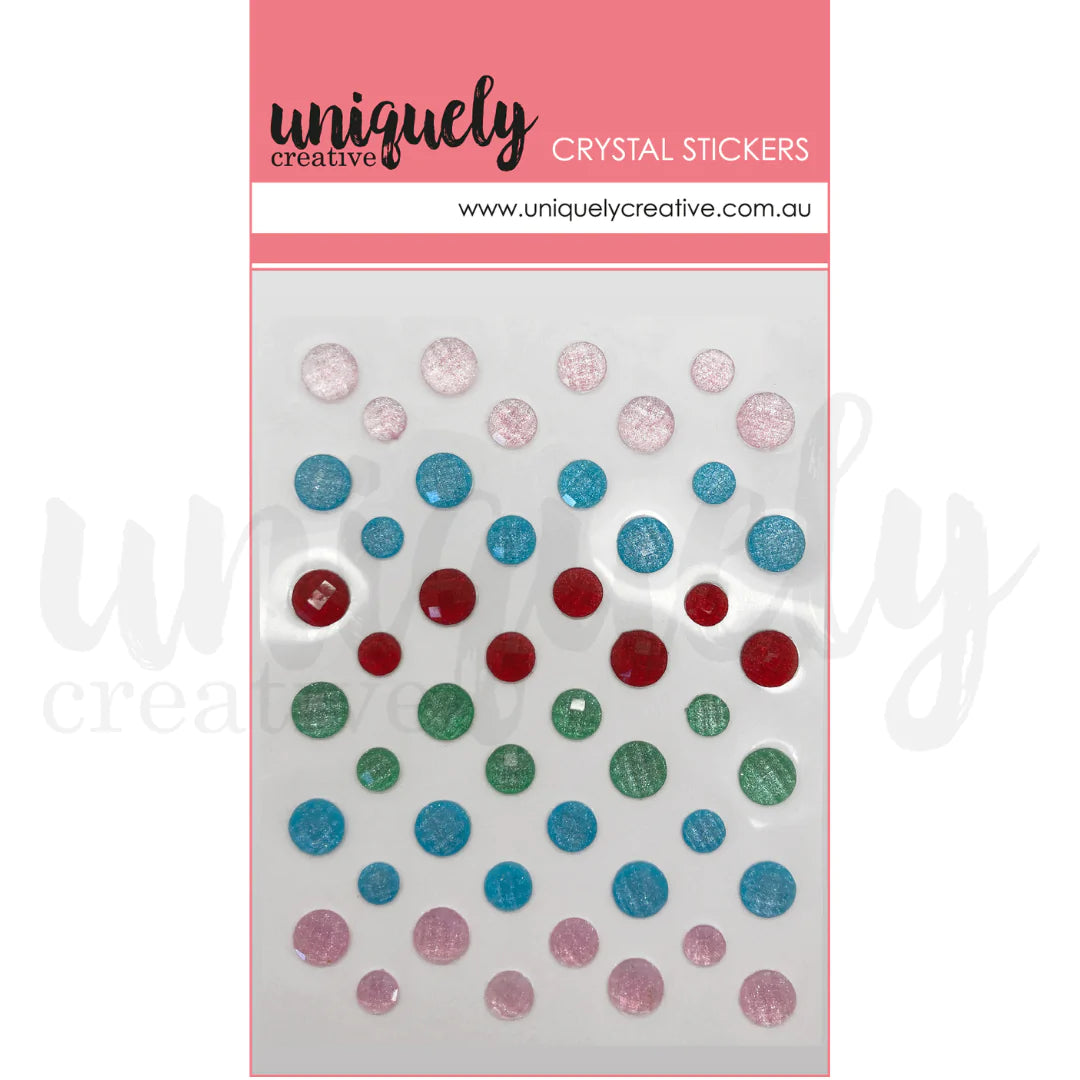 OH WHAT FUN SHIMMER CRYSTAL STICKERS BY UNIQUELY CREATIVE