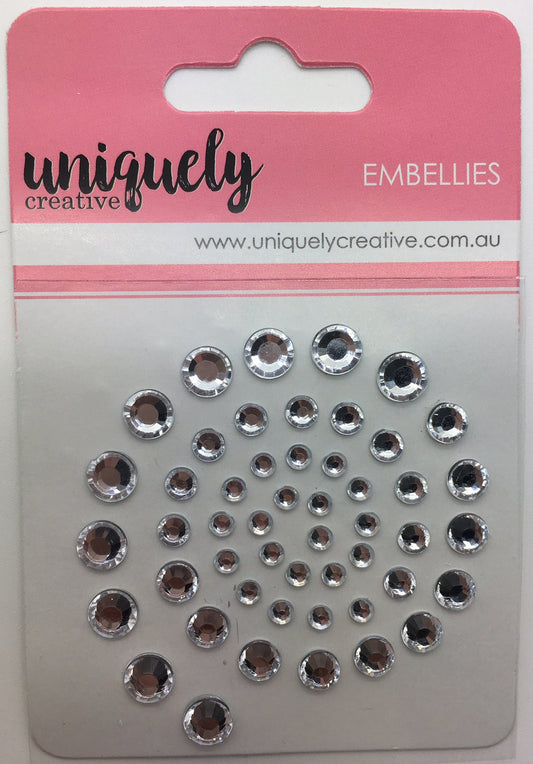 SILVER RHINESTONES