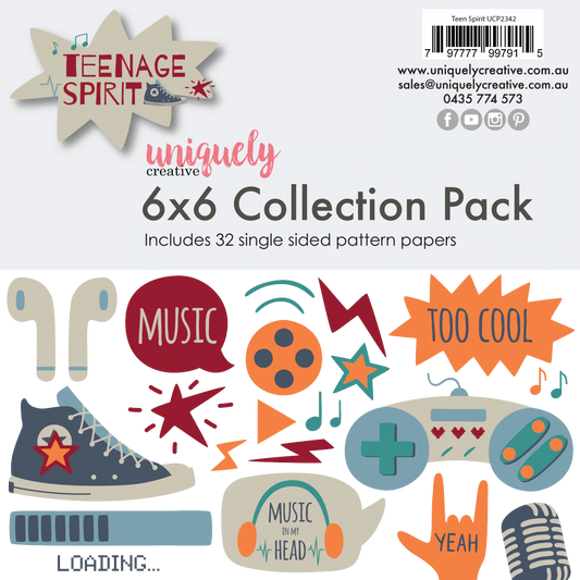 TEENAGE SPIRIT 6" x 6" MINI PAPER COLLECTION PACK