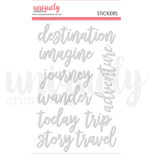 TITLE STICKERS - ADVENTURE - BY UNIQUELY CREATIVE