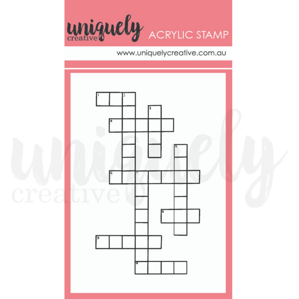 CROSSWORD MARK MAKING MINI STAMP - UNIQUELY CREATIVE