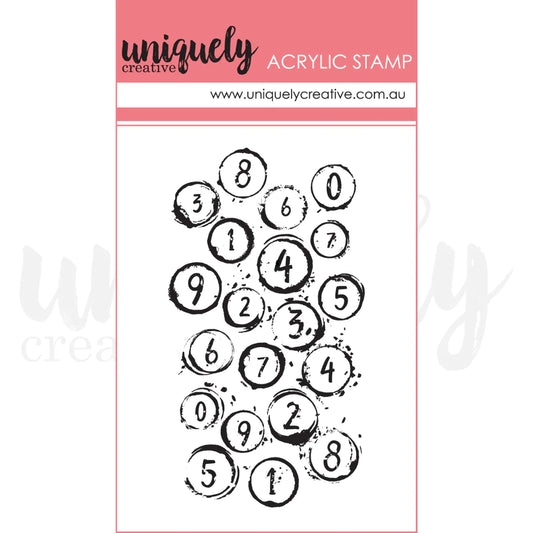 BUBBLE WRAP NUMBERS MARK MAKING STAMP BY UNIQUELY CREATIVE