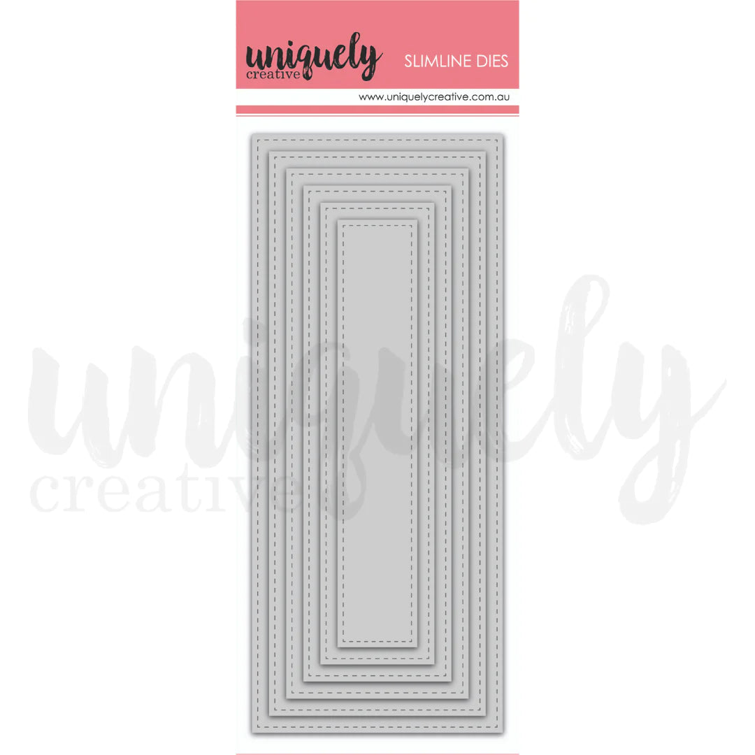 SLIM STITCHED NESTING RECTANGLE DIE - UNIQUELY CREATIVE