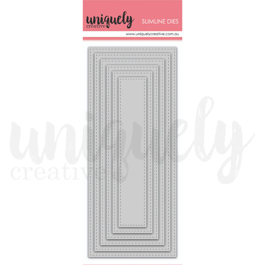 SLIM STITCHED NESTING RECTANGLE DIE - UNIQUELY CREATIVE