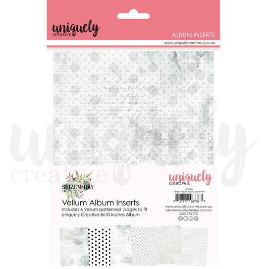 SIEZE THE DAY - VELLUM ALBUM INSERTS BY UNIQUELY CREATIVE