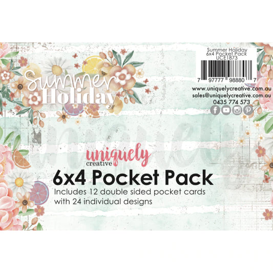 SUMMER HOLIDAY 6" X 4" POCKET PACK BY UNIQUELY CREATIVE