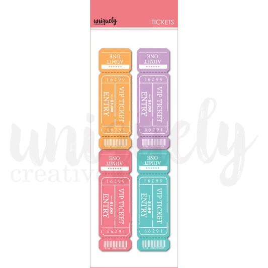 10 PACK OF PARTY TICKETS BY UNIQUELY CREATIVE
