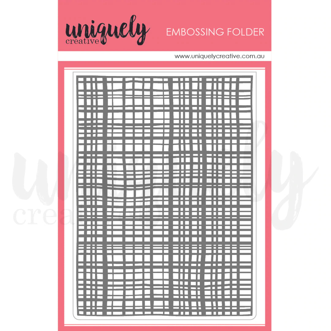 MESHWORK EMBOSSING FOLDER BY UNIQUELY CREATIVE