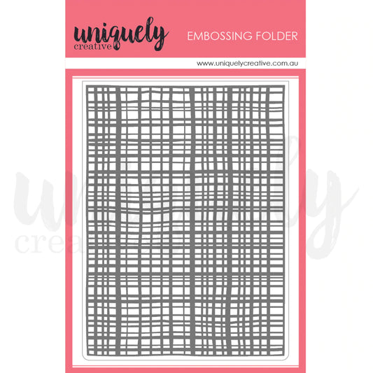 MESHWORK EMBOSSING FOLDER BY UNIQUELY CREATIVE