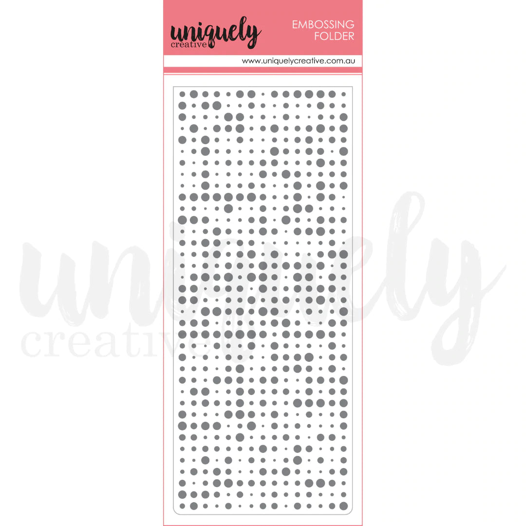 INSPIRING SLIMLINE EMBOSSING FOLDER BY UNIQUELY CREATIVE