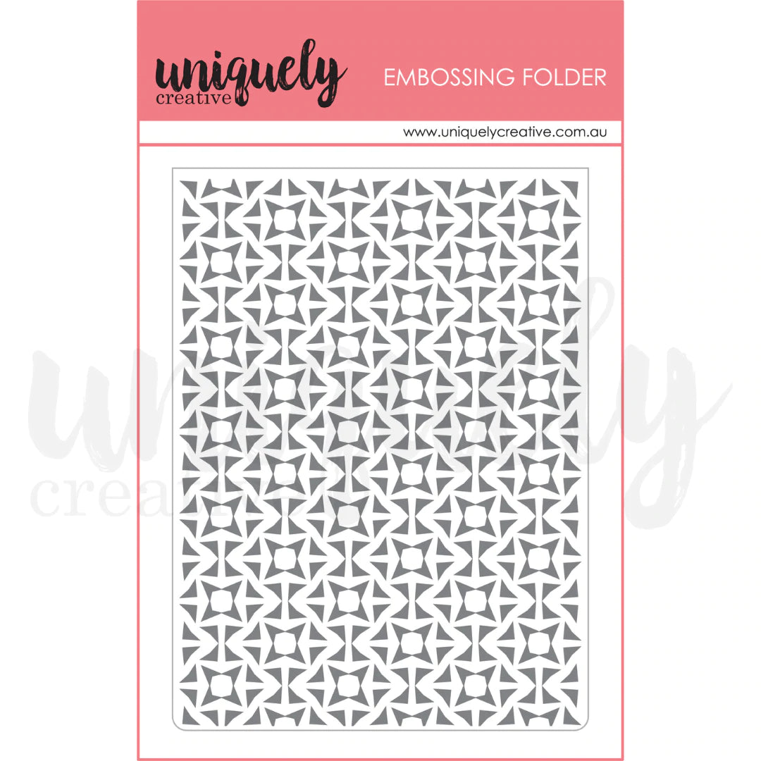 FASCINATING EMBOSSING FOLDER BY UNIQUELY CREATIVE