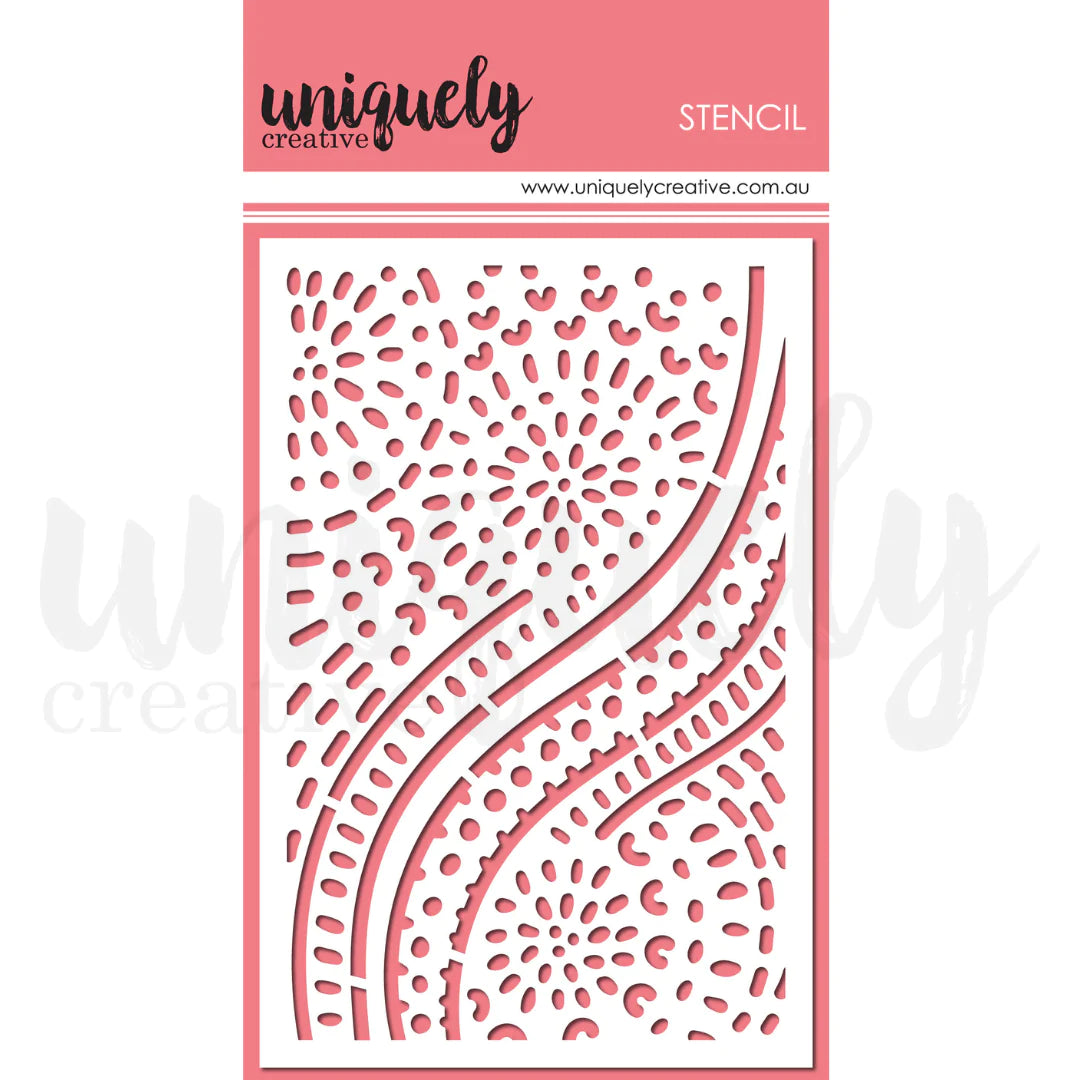 SHOWY STENCIL BY UNIQUELY CREATIVE