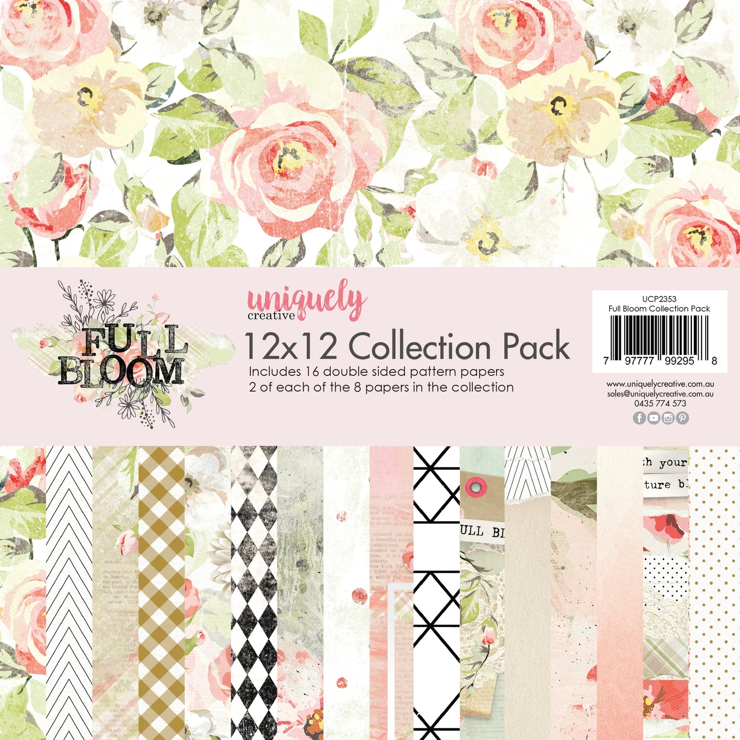 FULL BLOOM 12" x 12" PAPER COLLECTION PACK