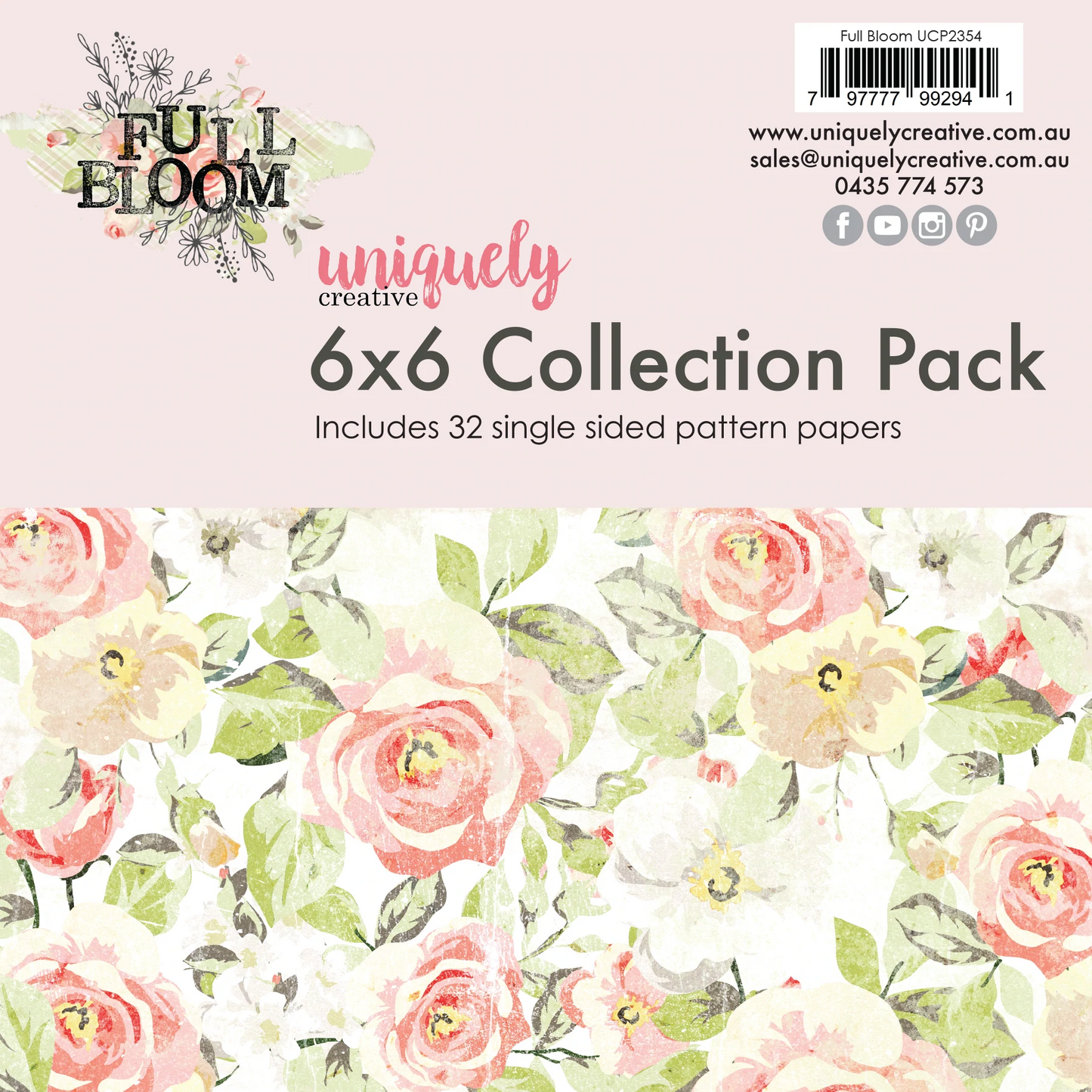 FULL BLOOM 6" x 6" MINI PAPER COLLECTION PACK