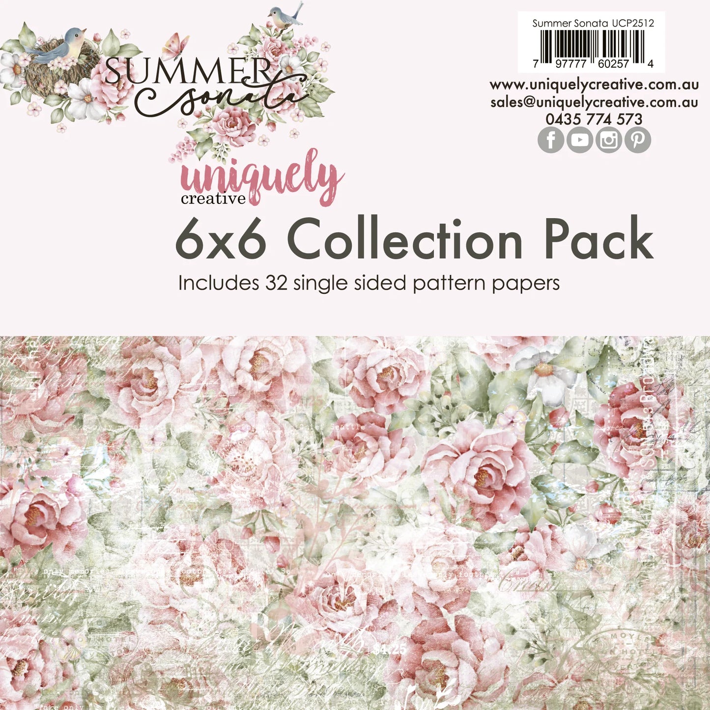 SUMMER SONATA MINI 6" x 6" COLLECTION PACK