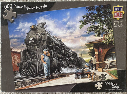 MASTERPIECES - WHISTLE STOP 1000 PIECE JIGSAW - THE ART OF DAN HATALA