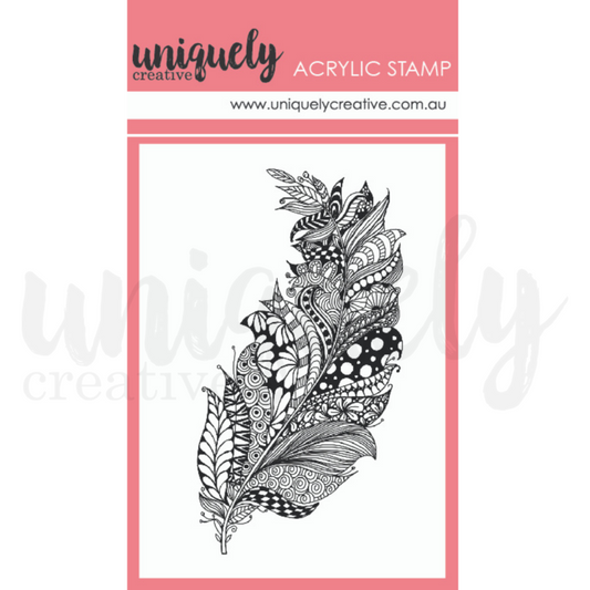 ZENTANGLE FEATHERS MARK MAKING STAMP - UNIQUELY CREATIVE