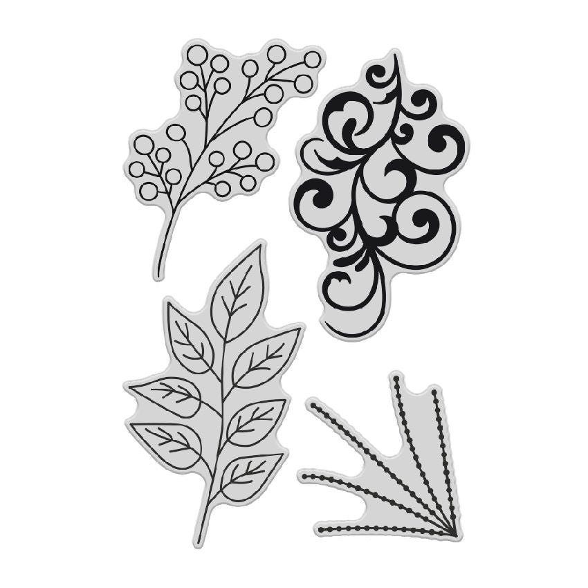 CHLOES CREATIVE CARDS DIE & STAMP SET - DAZZLING FOLIAGE