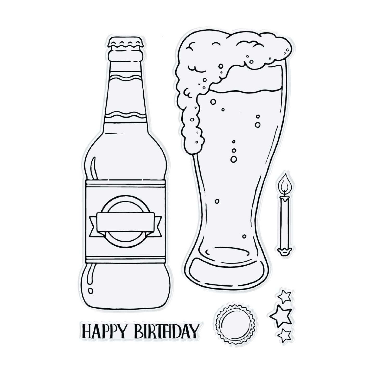 CHLOES CREATIVE CARDS DIE & STAMP SET - BIRTHDAY BEER