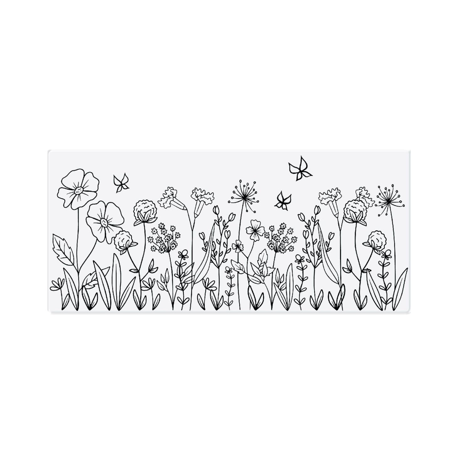 CHLOES CREATIVE CARDS PHOTOPOLYMER STAMP SET - FLOWER BORDER