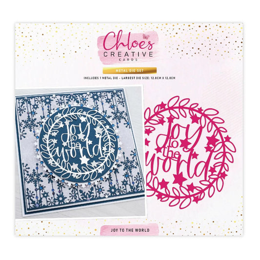 CHLOES CREATIVE CARDS METAL DIE - JOY TO THE WORLD