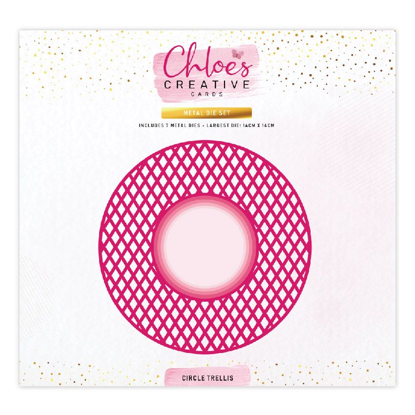 CHLOES CREATIVE CARDS METAL DIE SET - CIRCLE TRELLIS